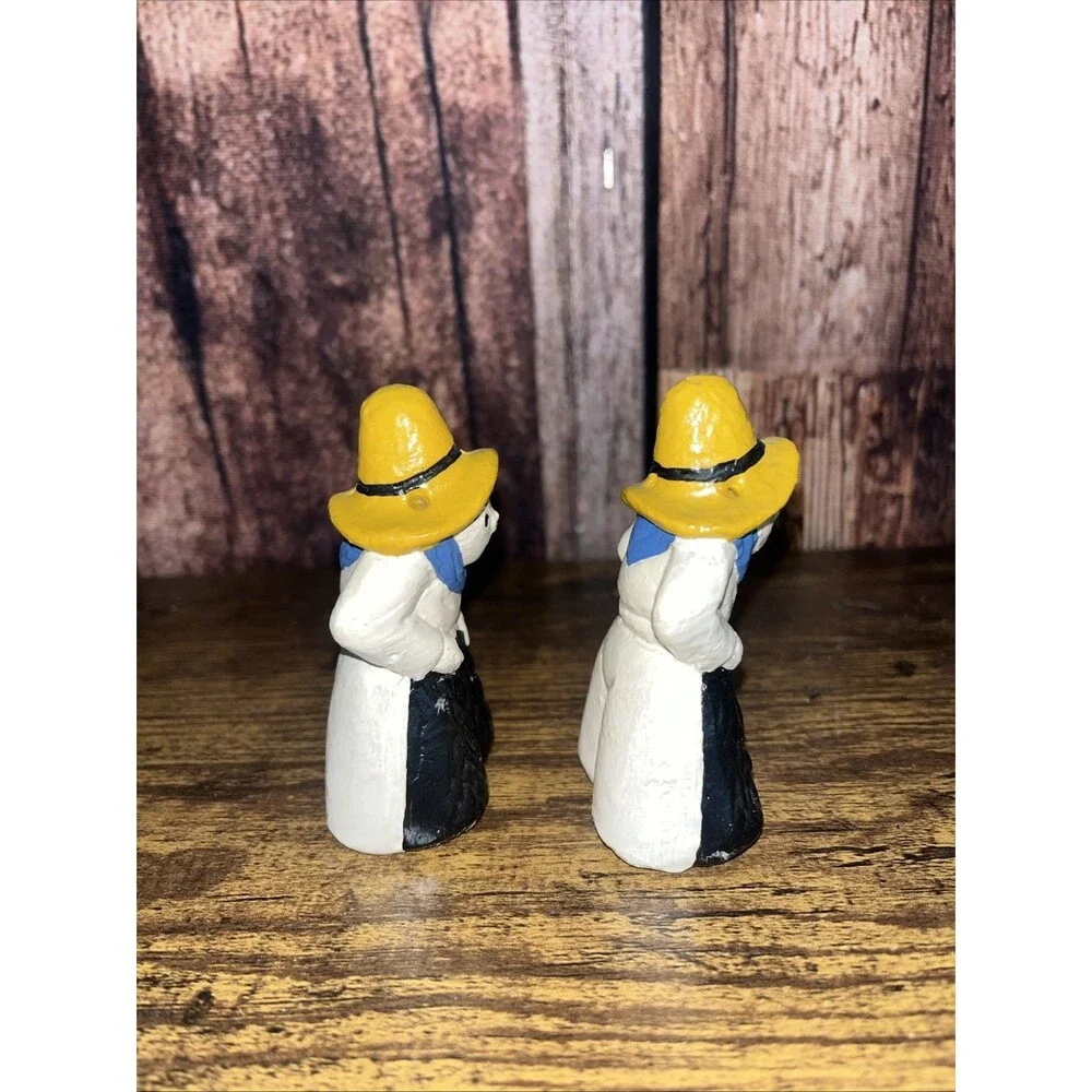 Vintage Hand Painted Ceramic Cowboy Salt and Pepper Shakers